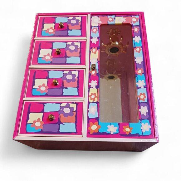 🌸 Y2K Groovy Flower Power Vanity Jewelry Box 💖 Bratz Aesthetic - Picture 2 of 11